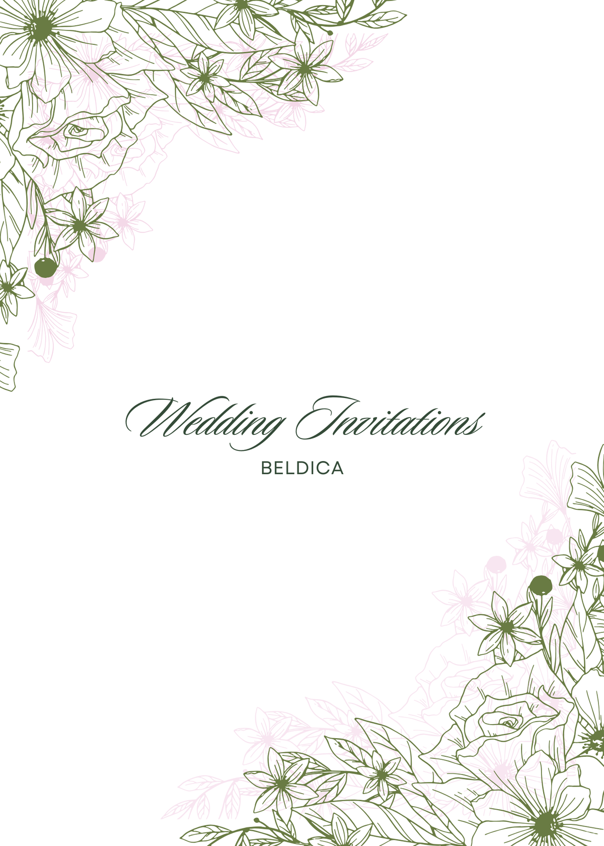 Wedding Invitations Digital – Custom Design (Digital PDF Download)