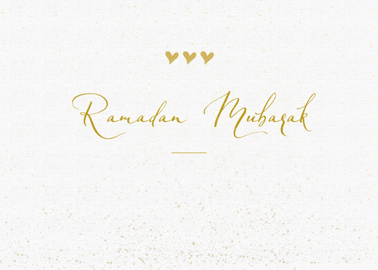 Ramadan Greeting Card – Beige Heart Design (Digital Download PDF)
