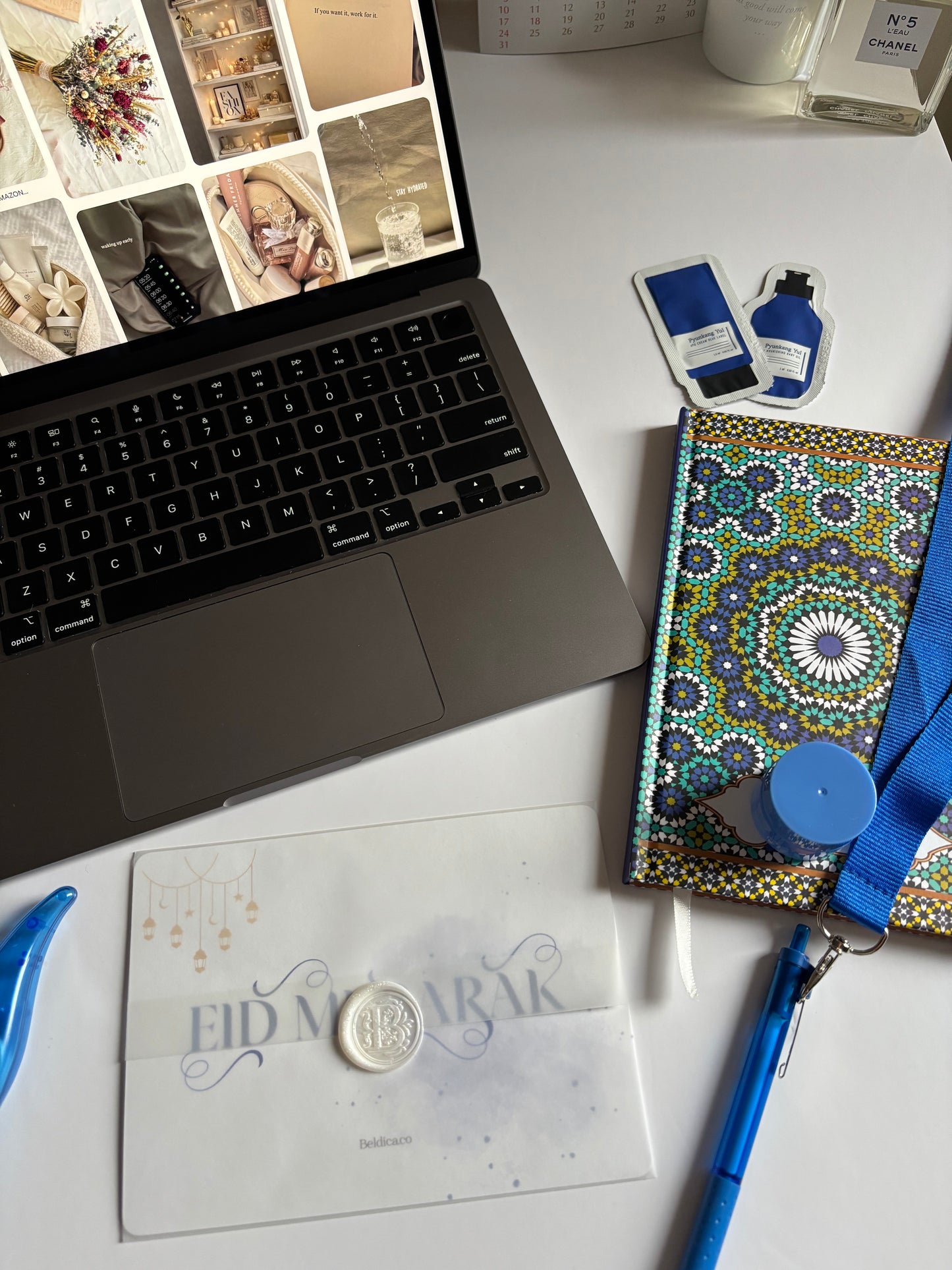 Elegant Eid Mubarak Wax Seal Greeting Cards – Assorted Styles